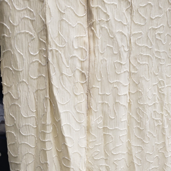 Vintage Ultra Formal Gold and Cream dress size PS - Picture 7 of 8